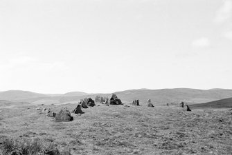 Blasthill Chambered Cairn. Forecourt from E.