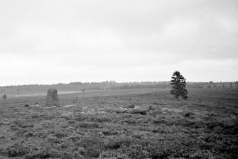 Fowlis Wester, cairn and standing stone.