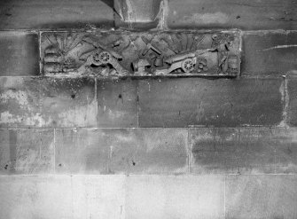 C17 carved reliefs of artillery