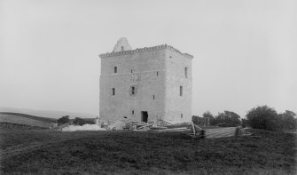 General view of Lochhouse Tower from NW.