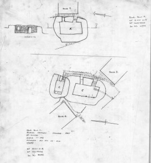 St Kilda, Village Bay. Survey drawings of Blackhouses C and K. 



