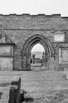 St Kentigern's Church. View of South door of nave.