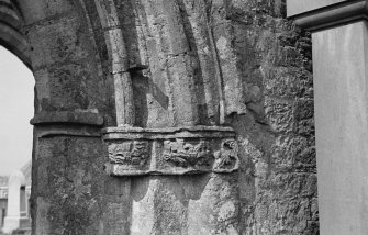 St Kentigern's Church. Detail of East capital of nave.
