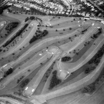 Oblique aerial view of Kingsknowe Golf Course, Edinburgh.
