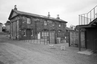 View of E block from NW, Ralston Golf Club House, Paisley.