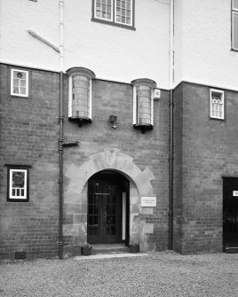 Detail of E entrance of Ranfurly Castle Golf Club, Bridge of Weir.