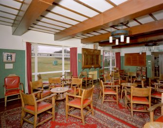 Interior of Ranfurly Castle Golf Club, Bridge of Weir.
View from SE of second floor, smoking room.