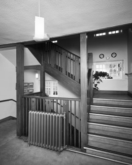 Interior of Ranfurly Castle Golf Club, Bridge of Weir.
View from E of landing on first floor.