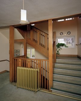 Interior of Ranfurly Castle Golf Club, Bridge of Weir.
View from E of landing on first floor.