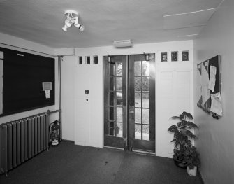 Interior of Ranfurly Castle Golf Club, Bridge of Weir.
View from W of entrance hall on ground floor.