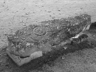 View of face of Inverurie No.1, Pictish symbol stone