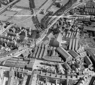 HR Carter & Sons, Dundee, Angus, Scotland, 1947. Oblique aerial photograph taken facing East . This image was marked by Aerofilms Ltd for photo editing. 