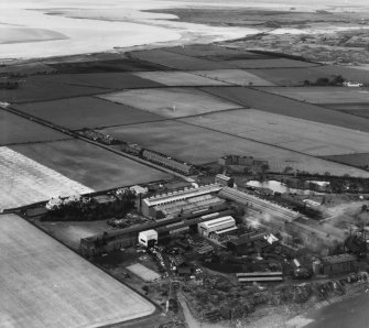 Messrs Cochran and Co, Annan Works,  Annan, Dumfriesshire, Scotland, 1948. Oblique aerial photograph taken facing West.