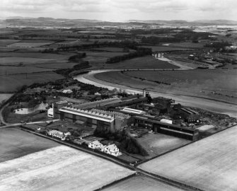 Messrs Cochran and Co, Annan Works,  Annan, Dumfriesshire, Scotland, 1948. Oblique aerial photograph taken facing North.