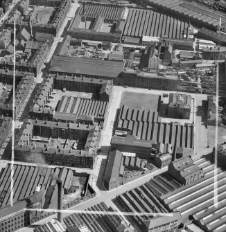 Bridgeton, Glasgow, Lanarkshire, Scotland, 1952. Oblique aerial photograph taken facing East . 