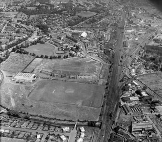 Murrayfield Edinburgh, Midlothian, Scotland. Oblique aerial photograph taken facing North/East. 