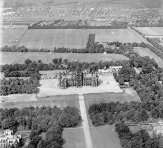 Fettes College Edinburgh, Midlothian, Scotland. Oblique aerial photograph taken facing North. 