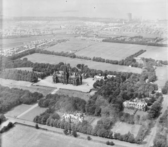 Fettes College Edinburgh, Midlothian, Scotland. Oblique aerial photograph taken facing North/West. 