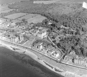 Glenburn Hotel Rothesay, Bute, Scotland. Oblique aerial photograph taken facing East. 