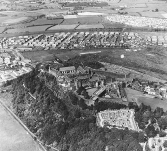 Stirling Castle Stirling, Stirlingshire, Scotland. Oblique aerial photograph taken facing North. 