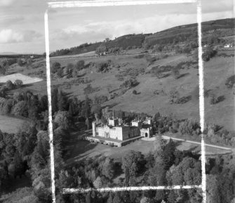 Co-operative Holiday Home, Kinfauns Castle Kinfauns, Perthshire, Scotland. Oblique aerial photograph taken facing North/West. This image was marked by AeroPictorial Ltd for photo editing.