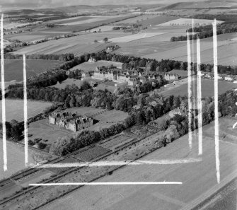Hospital Liff and Benvie, Angus, Scotland. Oblique aerial photograph taken facing North/West. This image was marked by AeroPictorial Ltd for photo editing.