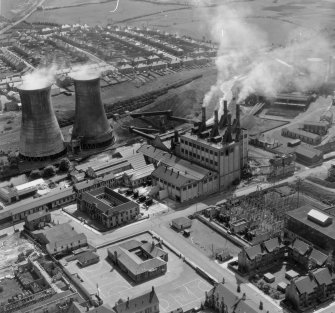 Kilmarnock Generating Station Riccarton, Ayrshire, Scotland. Oblique aerial photograph taken facing South/West. 