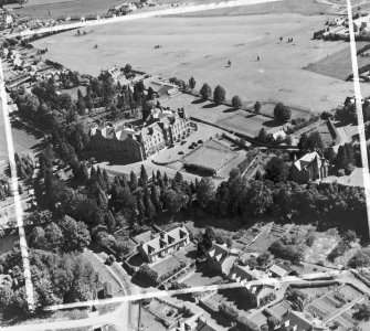 Pitlochry Hydro Moulin, Perthshire, Scotland. Oblique aerial photograph taken facing North/East. This image was marked by AeroPictorial Ltd for photo editing.