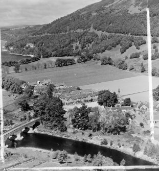 Kinloch Rannoch Fortingall, Perthshire, Scotland. Oblique aerial photograph taken facing North/West. This image was marked by AeroPictorial Ltd for photo editing.