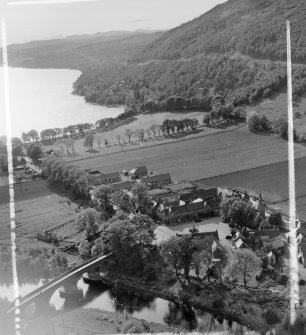 Dunalastair Hotel, Kinloch Rannoch Fortingall, Perthshire, Scotland. Oblique aerial photograph taken facing West. This image was marked by AeroPictorial Ltd for photo editing.