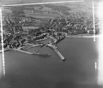 Barry, Ostlere and Shepherd Ltd Kirkcaldy and Dysart, Fife, Scotland. Oblique aerial photograph taken facing North/West. This image was marked by AeroPictorial Ltd for photo editing.