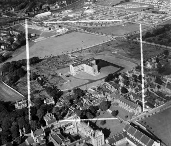 University Buildings Aberdeen, Aberdeenshire, Scotland. Oblique aerial photograph taken facing North/West. This image was marked by AeroPictorial Ltd for photo editing.