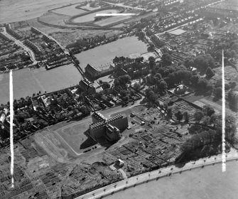 University Buildings Aberdeen, Aberdeenshire, Scotland. Oblique aerial photograph taken facing East. This image was marked by AeroPictorial Ltd for photo editing.