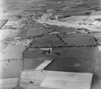 Scottish Housing, Newtongrange Estate Newbattle, Midlothian, Scotland. Oblique aerial photograph taken facing North. This image was marked by AeroPictorial Ltd for photo editing.