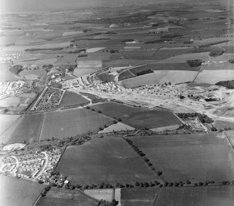 Scottish Housing, Newtongrange Estate Newbattle, Midlothian, Scotland. Oblique aerial photograph taken facing North. 