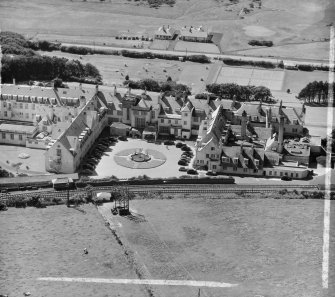 Turnberry Hotel Kirkoswald, Ayrshire, Scotland. Oblique aerial photograph taken facing West. This image was marked by AeroPictorial Ltd for photo editing.