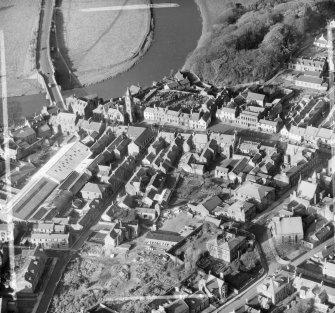General View Annan, Dumfries-Shire, Scotland. Oblique aerial photograph taken facing North/West. This image was marked by AeroPictorial Ltd for photo editing.