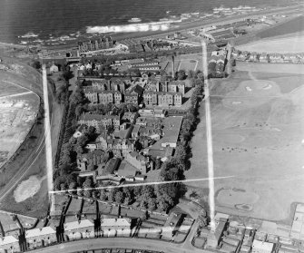 Eastern General Hospital, Seafield Street, Leith Edinburgh, Midlothian, Scotland. Oblique aerial photograph taken facing North/East. This image was marked by AeroPictorial Ltd for photo editing.