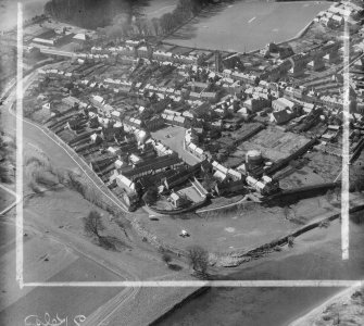 General View Coldstream, Berwickshire, Scotland. Oblique aerial photograph taken facing North/West. This image was marked by AeroPictorial Ltd for photo editing.