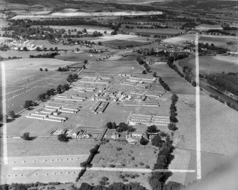 Bridge of Earn Sanatorium Dunbarney, Perthshire, Scotland. Oblique aerial photograph taken facing West. This image was marked by AeroPictorial Ltd for photo editing.