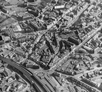 General View Kilmarnock, Ayrshire, Scotland. Oblique aerial photograph taken facing South/East. 