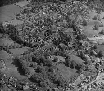 General View Dunblane and Lecropt, Perthshire, Scotland. Oblique aerial photograph taken facing South/East. 