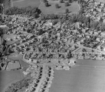 Bridge of Allan Logie, Stirlingshire, Scotland. Oblique aerial photograph taken facing North/West. 