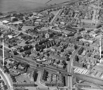 Bellshill Bothwell, Lanarkshire, Scotland. Oblique aerial photograph taken facing North/West. This image was marked by AeroPictorial Ltd for photo editing.