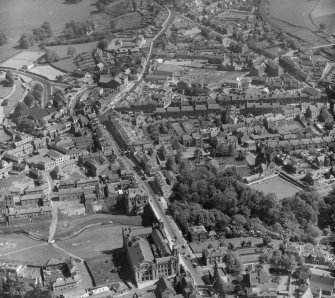 General View Hamilton, Lanarkshire, Scotland. Oblique aerial photograph taken facing South/East. 