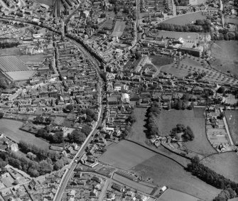 General View Lanark, Lanarkshire, Scotland. Oblique aerial photograph taken facing East. 