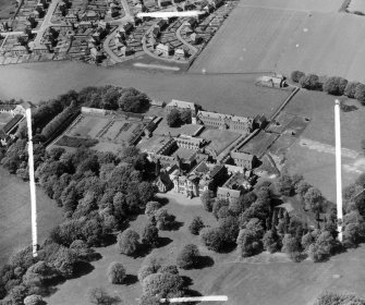 Sister Superior Smyllum Orphanage Lanark, Lanarkshire, Scotland. Oblique aerial photograph taken facing North/West. This image was marked by AeroPictorial Ltd for photo editing.