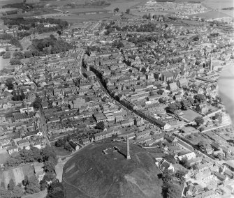 General View Elgin, Morayshire, Scotland. Oblique aerial photograph taken facing East. 