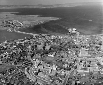 General View Kirkwall and St Ola, Orkney, Scotland. Oblique aerial photograph taken facing North. 