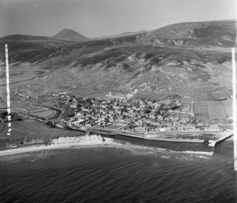 Helmsdale Kildonan, Sutherland, Scotland. Oblique aerial photograph taken facing North. This image was marked by AeroPictorial Ltd for photo editing.